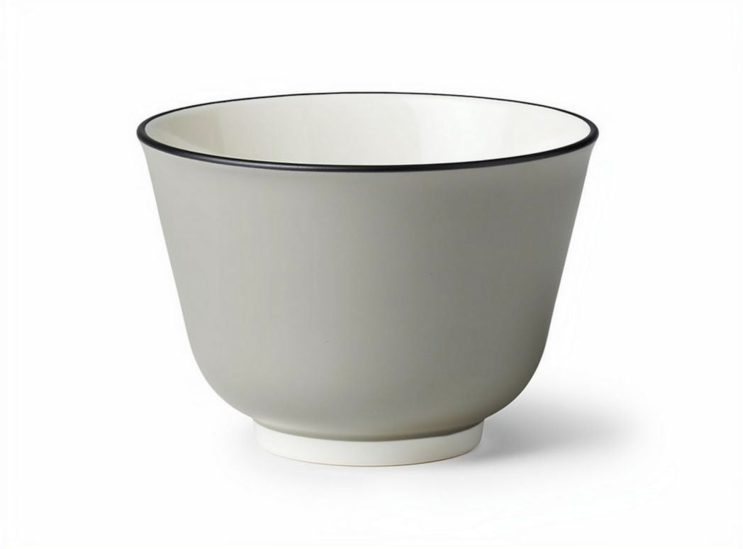 Misterny ceramiczny praktyczny talerz szary średnica 15 cm wysokość 10 cm