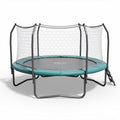 Trampolina okrągła z siatką 300 x 300 x 90cm w kolorze zielonym